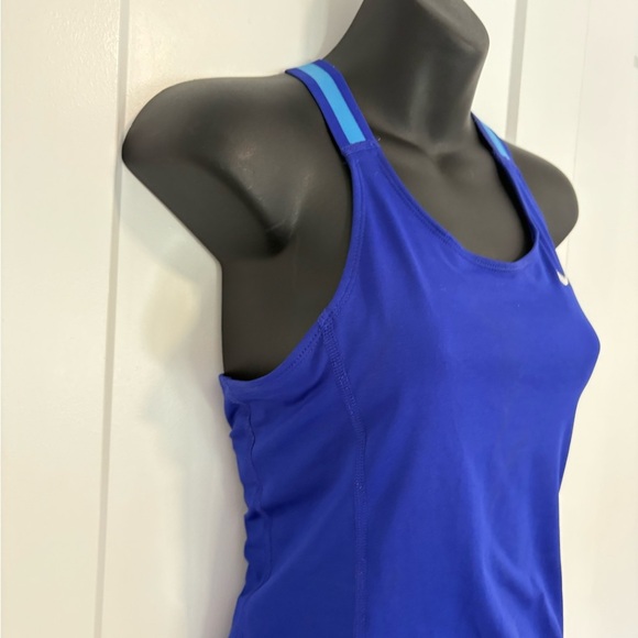 NIKE Dry Fit Racer Back Blue Tank Top Size Small - Picture 6 of 10